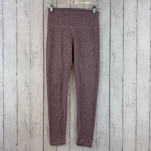 All Fenix x Anthropologie Pink Leopard High Rise 7/8 Ankle Leggings Size Medium